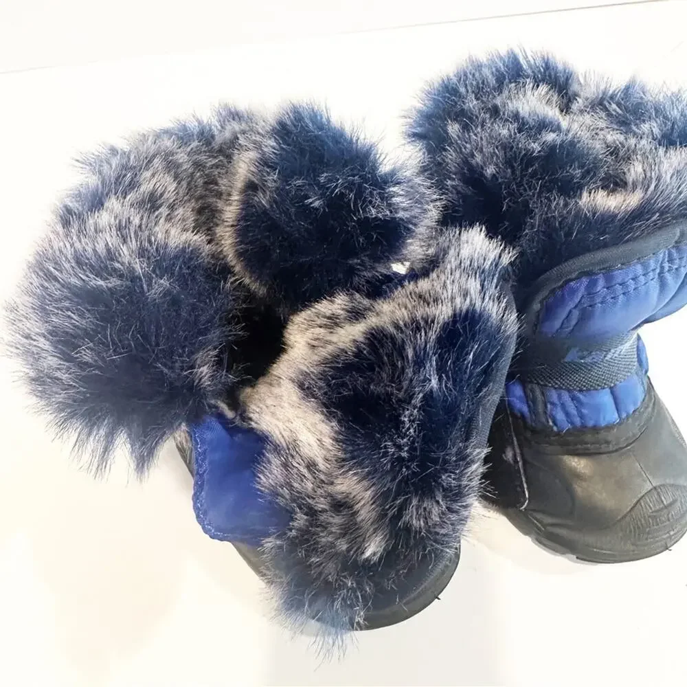 Kamik Blue Snow Boots sz 5 toddler Waterproof Insulated Winter Boots